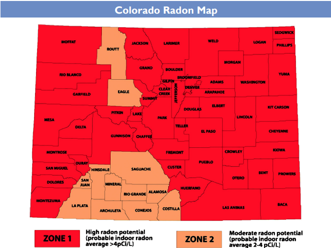 Radon Testing in Denver Colorado